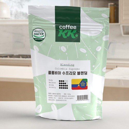 콜롬비아 수프리모 블렌딩 커피원두 500g