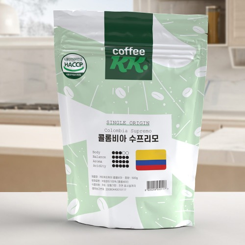 콜롬비아 수프리모 커피원두 500g